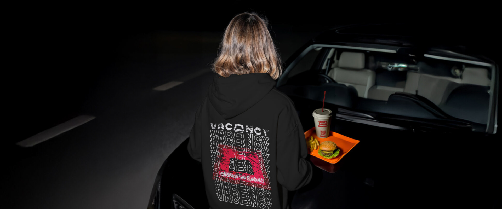 Visual del progetto di identità streetwear Vacancy
