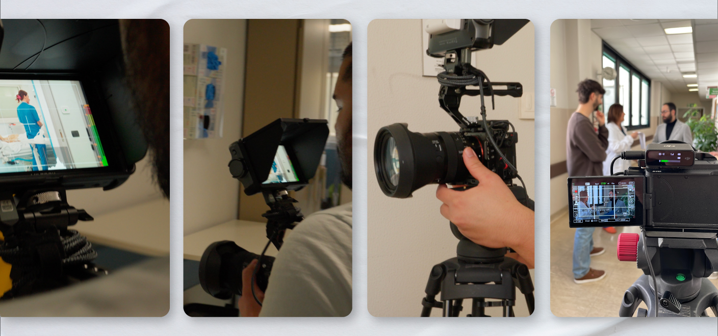 Backstage delle riprese video per Fondazione Monasterio