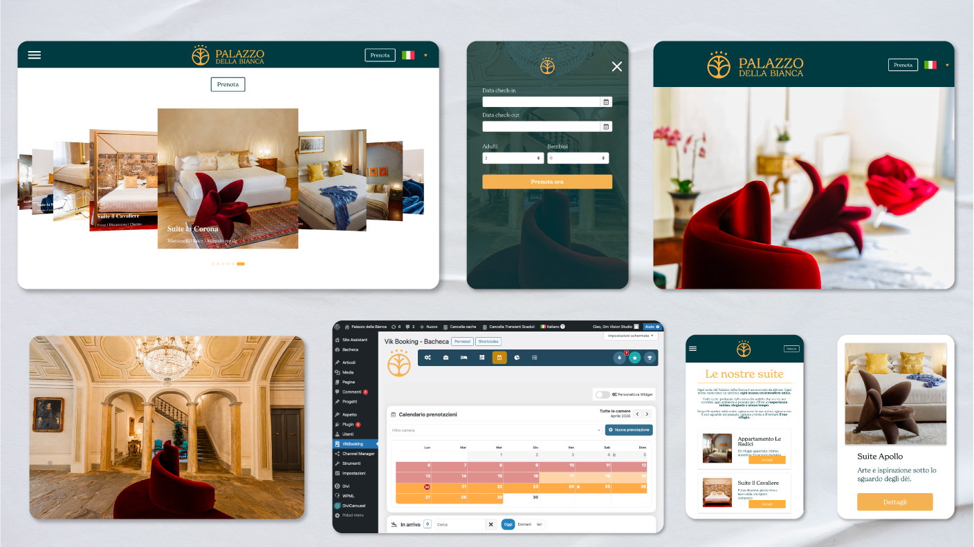 Esperienza responsive del sito di Palazzo della Bianca