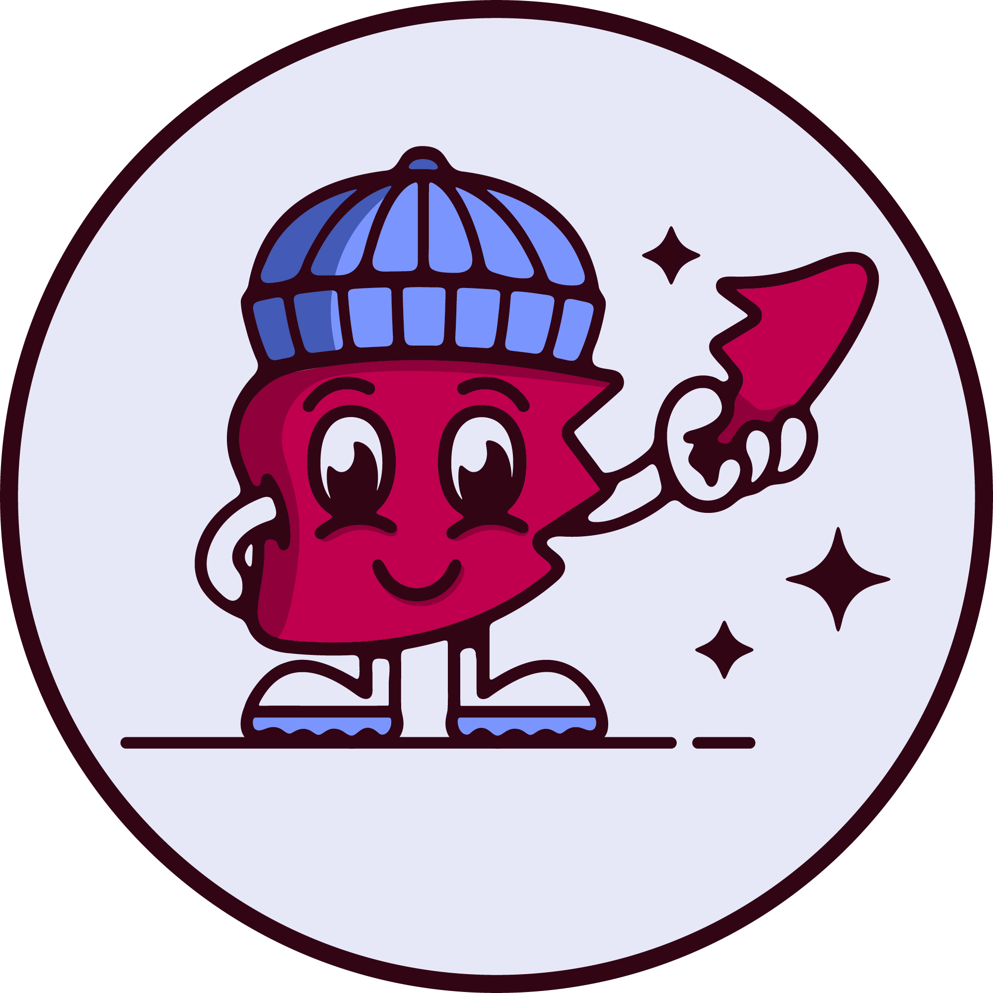 Mascotte CHERO del fegato su fondo chiaro