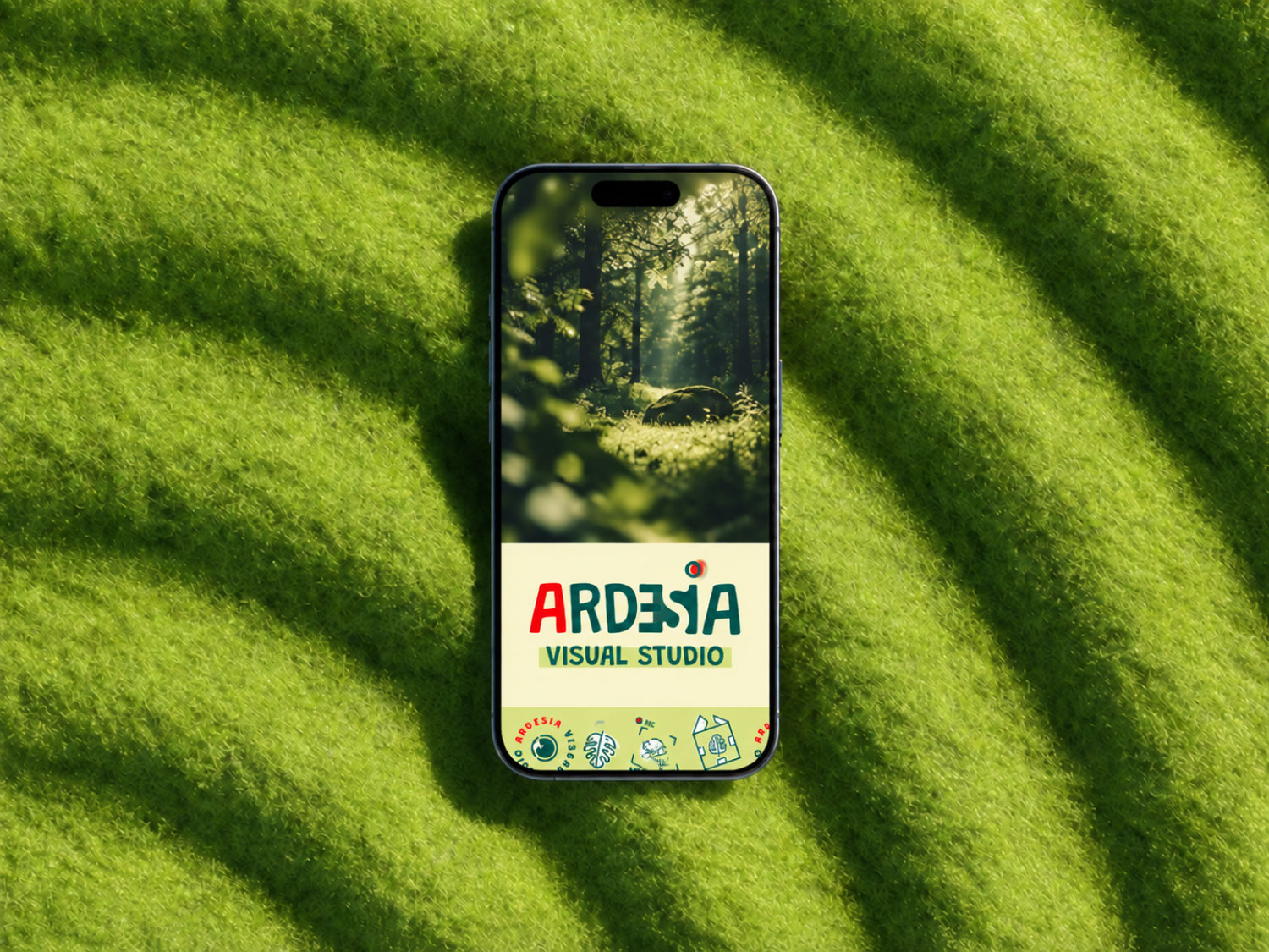 Smartphone con applicazione grafica Ardesia