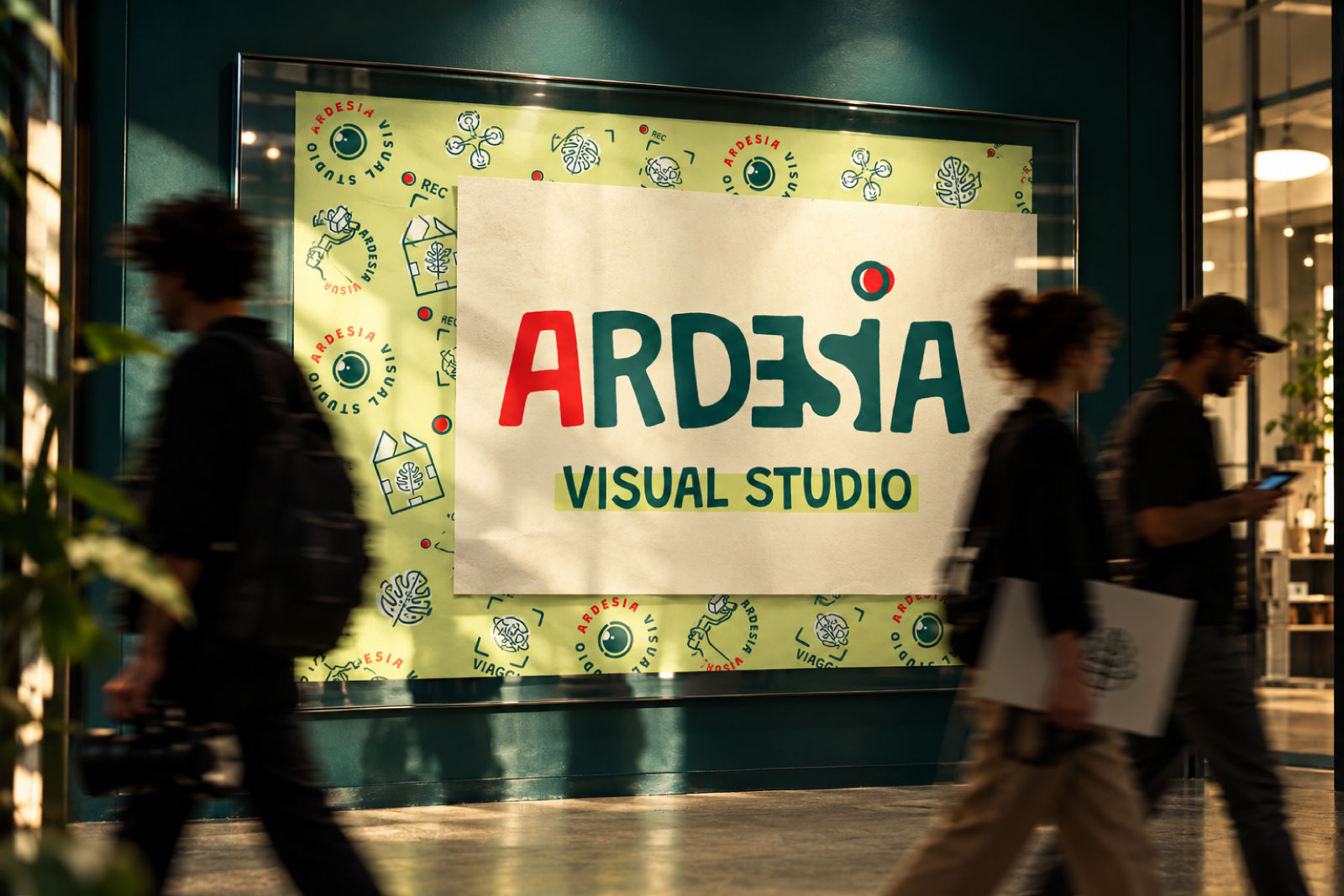 Poster Ardesia stratificato dietro vetro