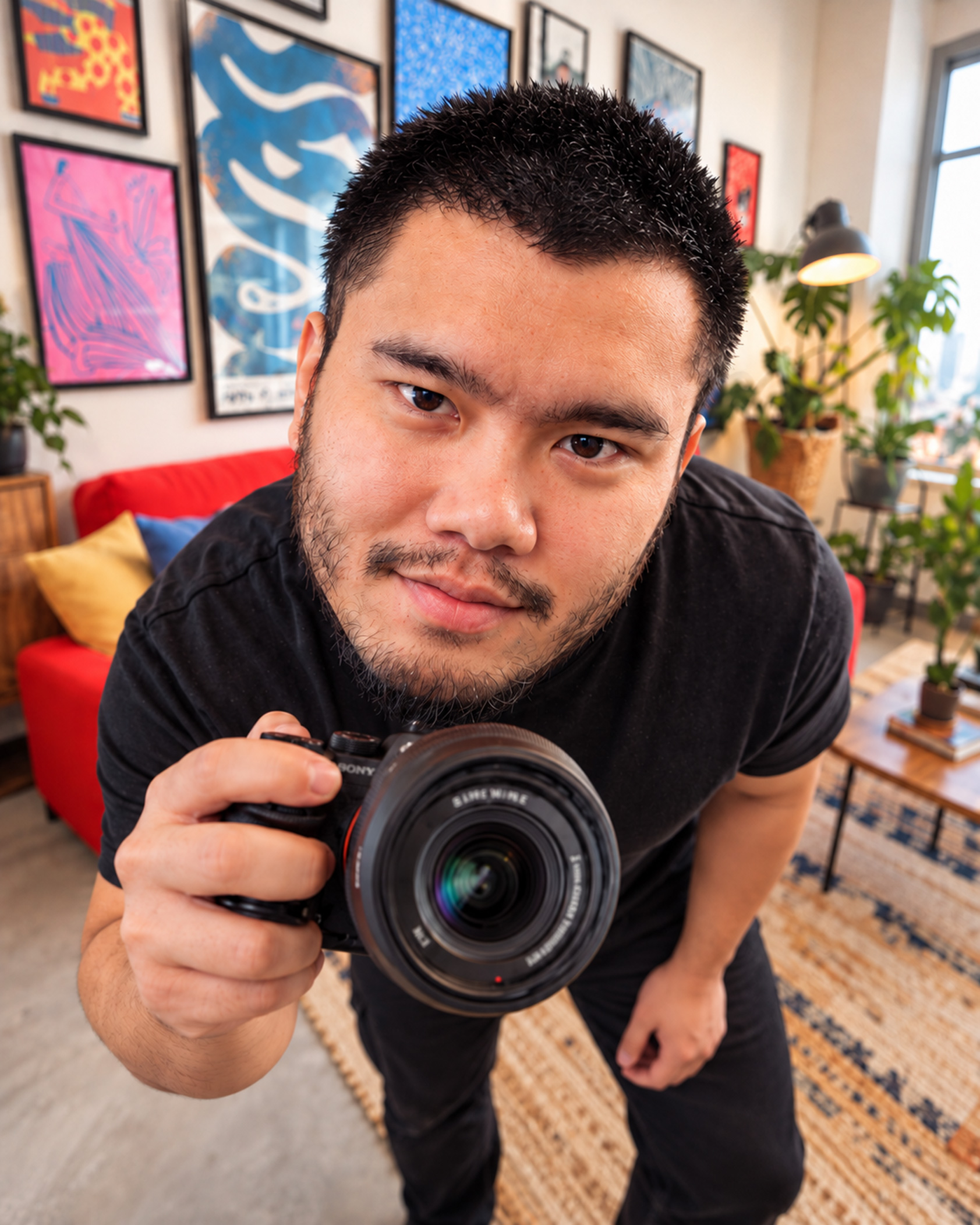 Khet con la macchina fotografica, responsabile produzione video e regia di OM Vision Studio